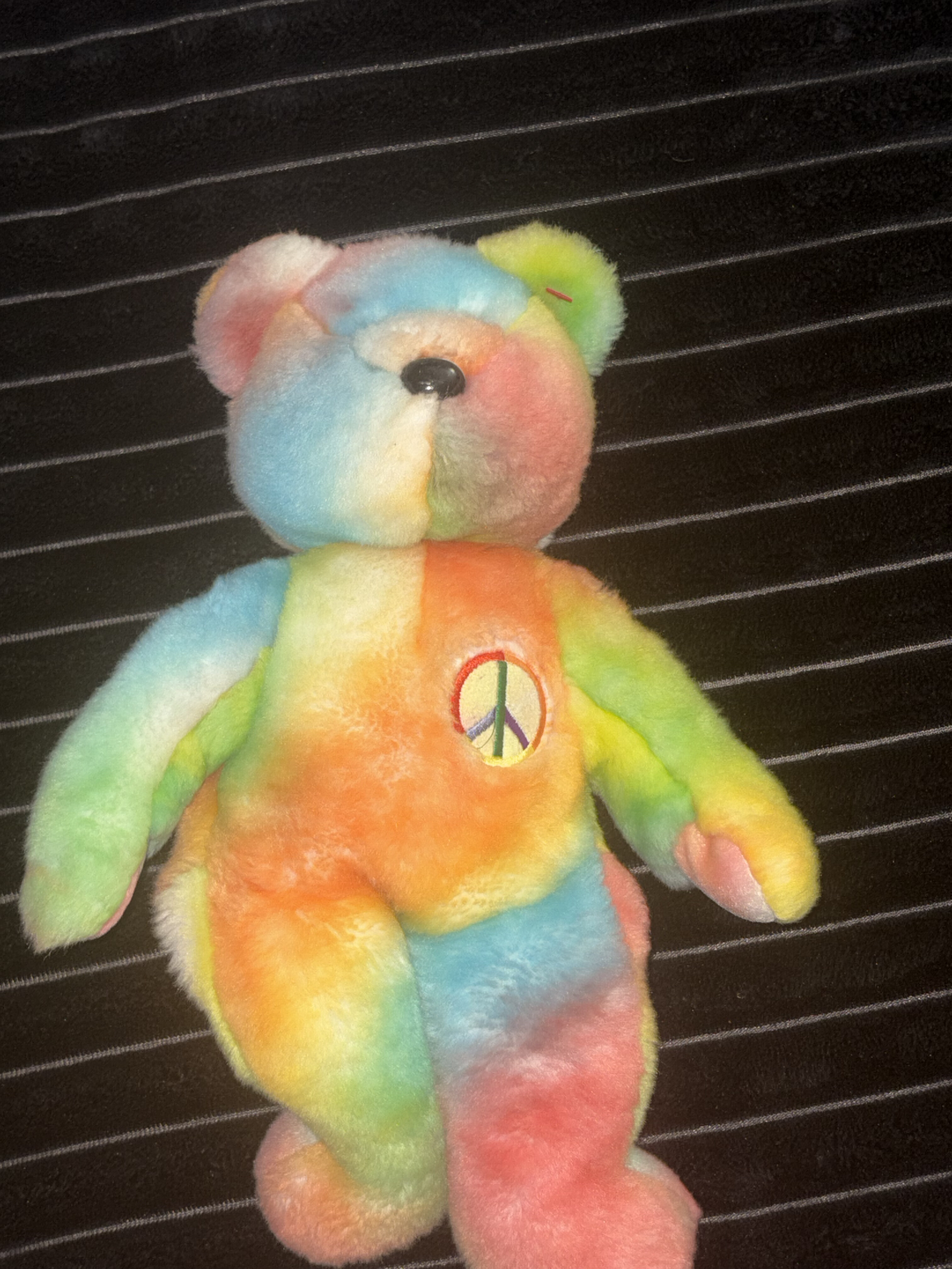 Tie Dye Beanie Baby Bear