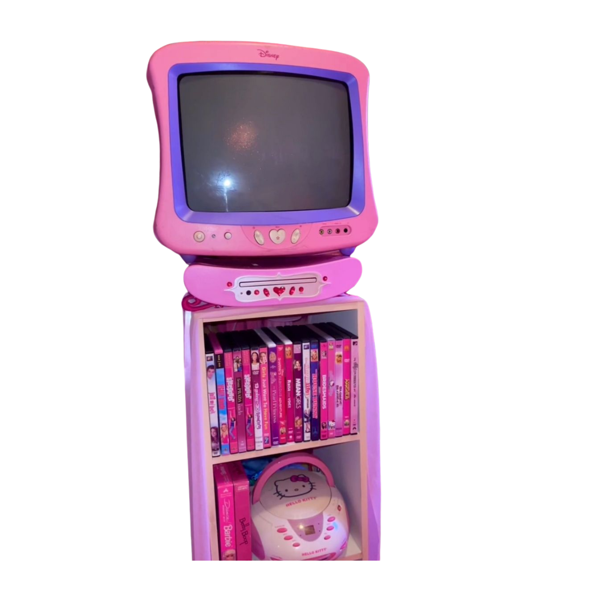 tv and shelf